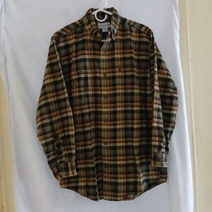 Carhartt Heavy Duty Plaid Flannel Shirt M Regular Fit